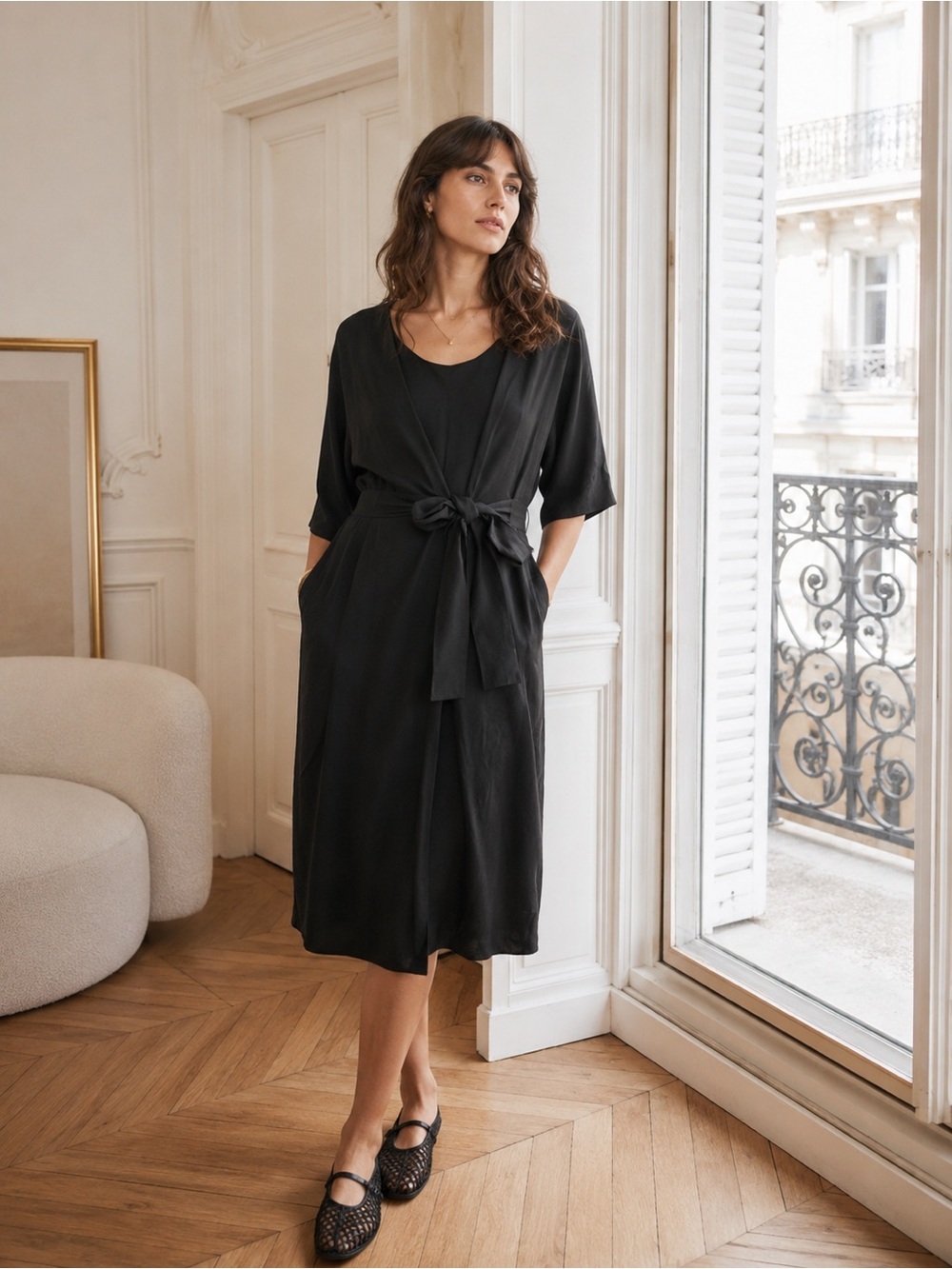 COS Wrap Tie Dress size 10